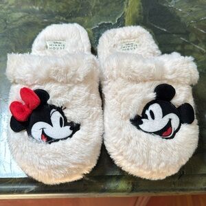Disney Mickey and Minnie Mouse Women's Mule Slippers